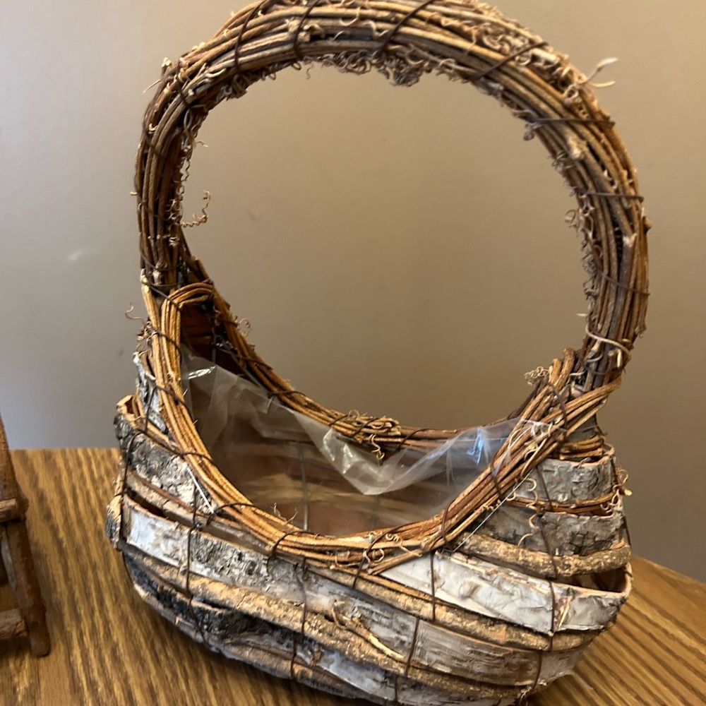 Rustic garden bundle porch decor
bench / bark bag planter / watering ca… - Picture 2 of 10